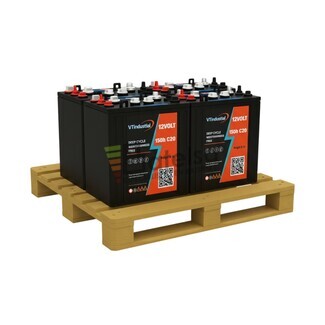 Pack 4 bateras 1275 12 Voltios 150 Amperios | VT INDUSTRIAL CNFL1275